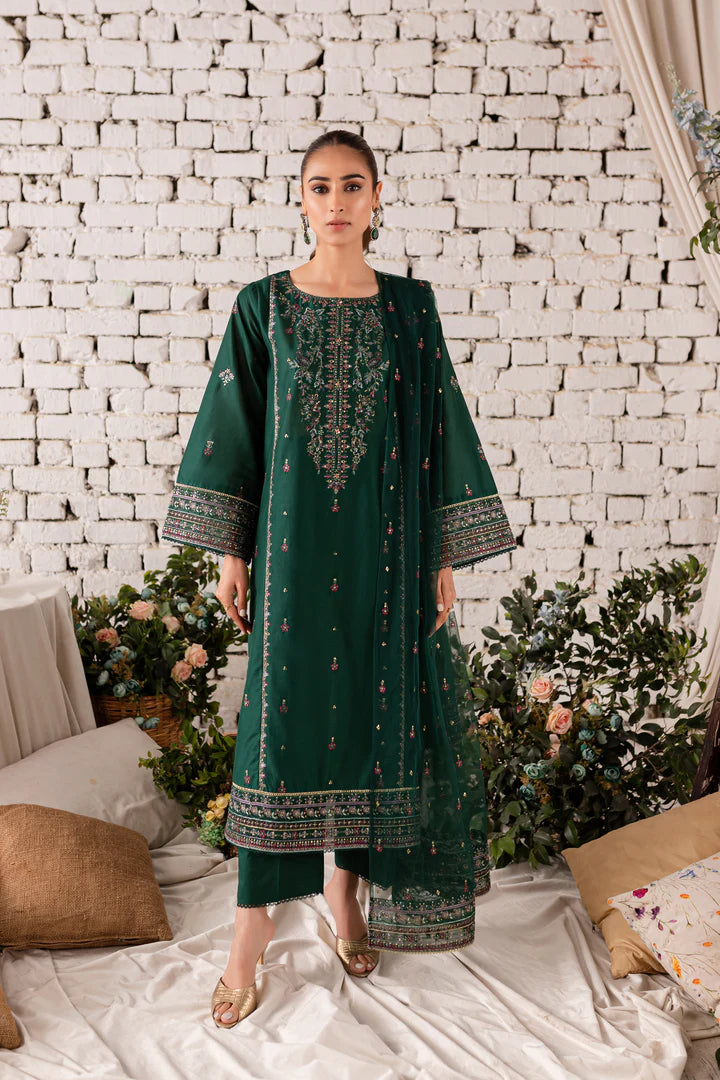 WINTER-  Orion 3Pc - Embroidered Cotton Dress