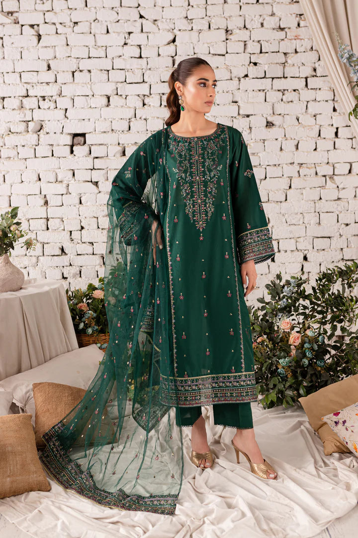 WINTER-  Orion 3Pc - Embroidered Cotton Dress