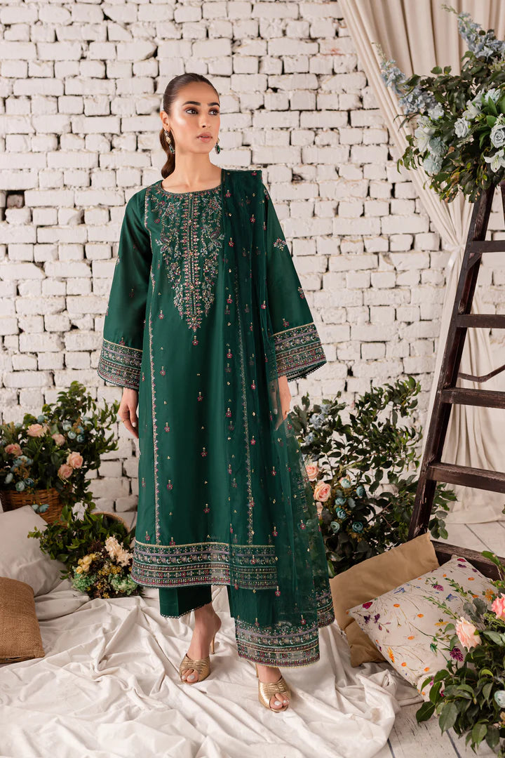 WINTER-  Orion 3Pc - Embroidered Cotton Dress