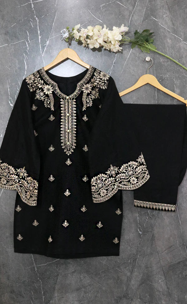 WINTER- 2PC SKIN EMBROIDERED SUIT