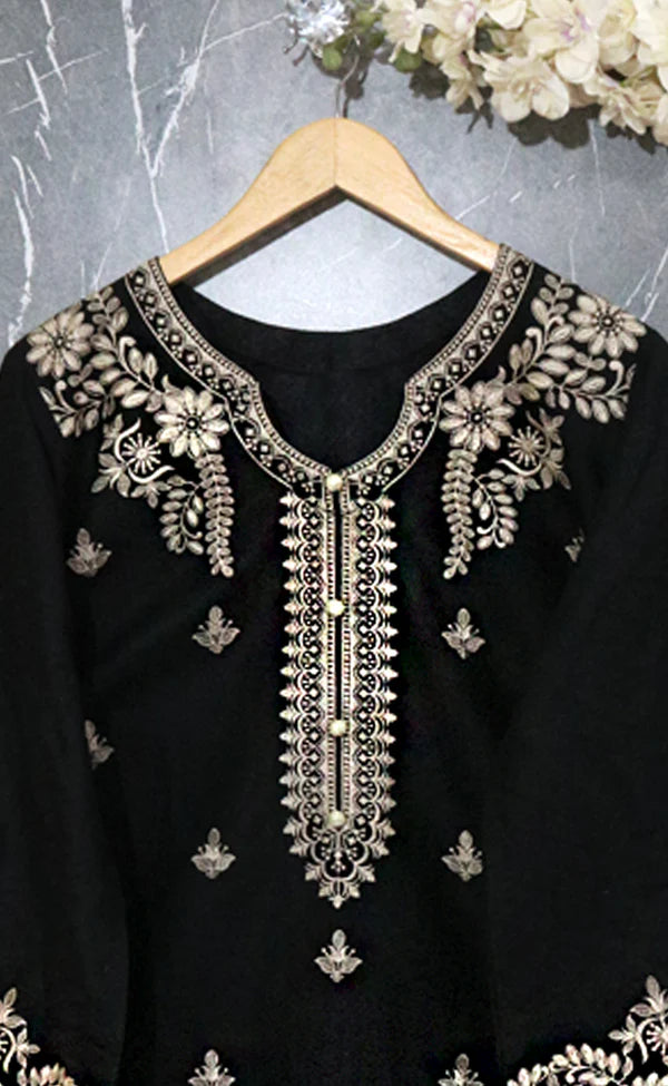 WINTER- 2PC SKIN EMBROIDERED SUIT