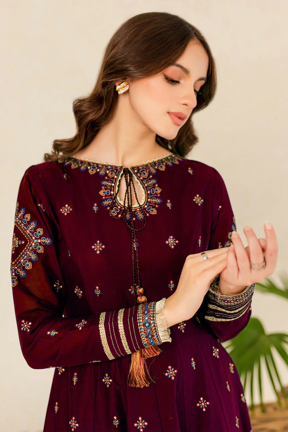 WINTER-  Best Selling - HREEM 2PC EMBROIDERED DRESS