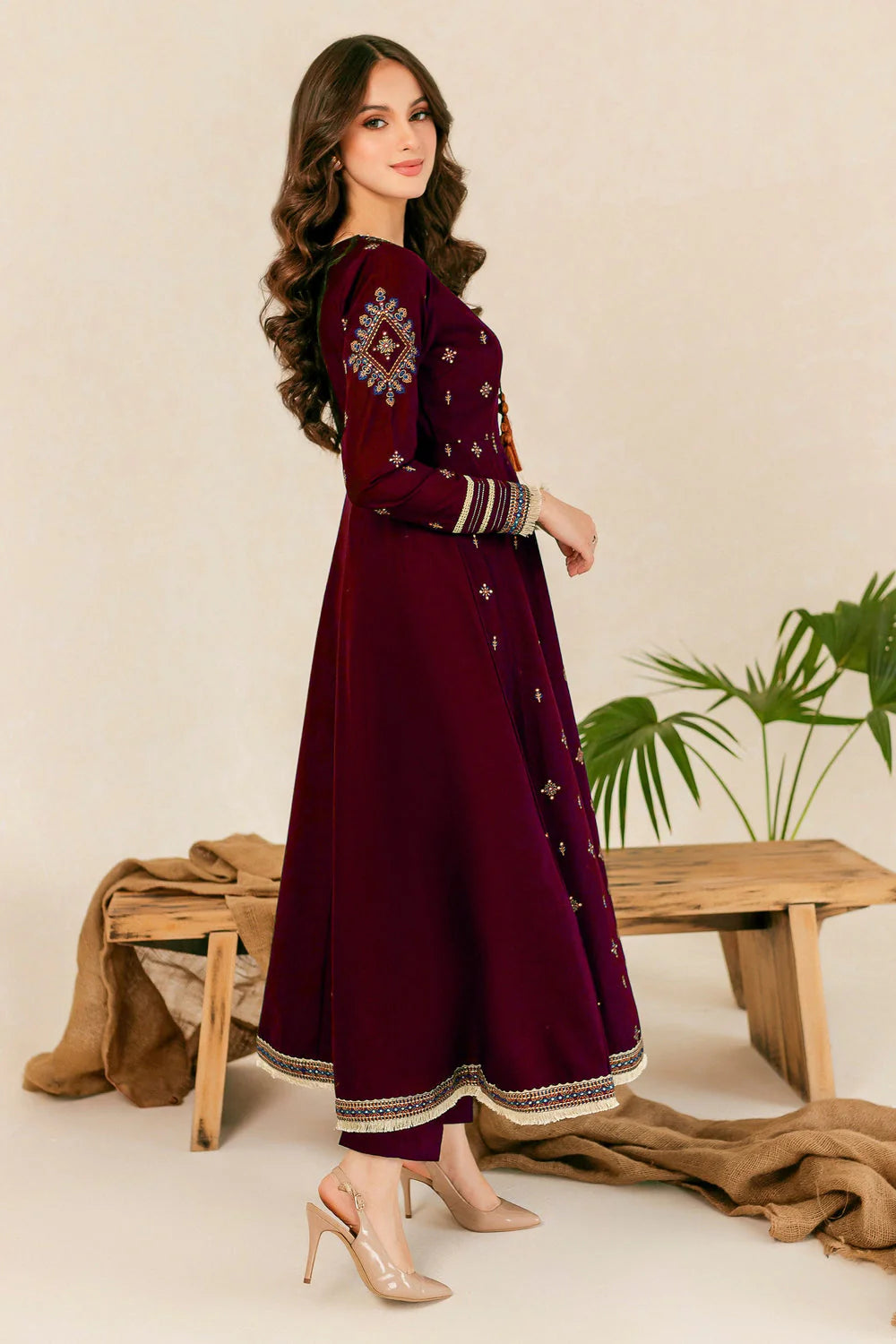 WINTER-  Best Selling - HREEM 2PC EMBROIDERED DRESS