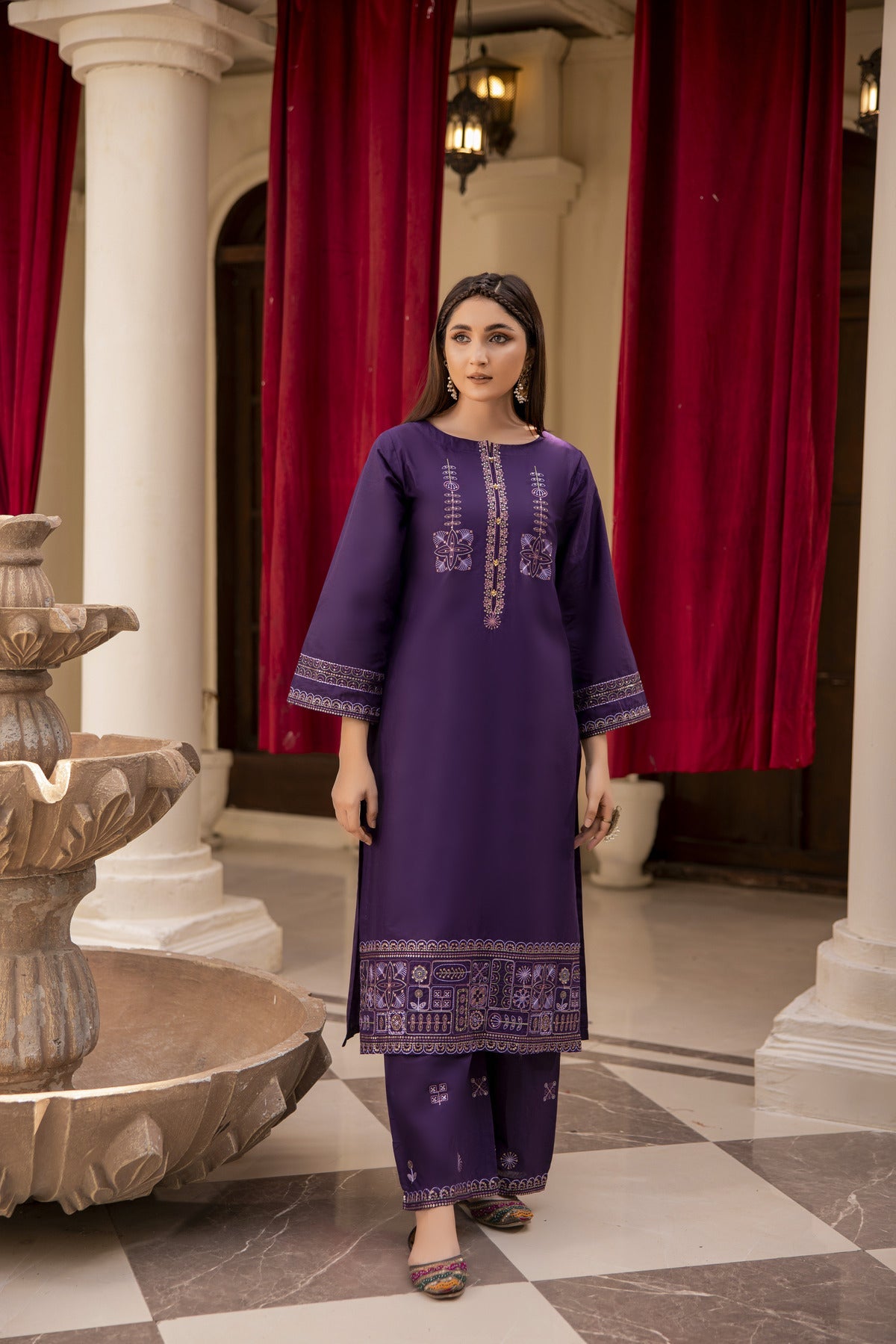 WINTER-  Best Selling - Aroma 2Pc Embroidered Dress