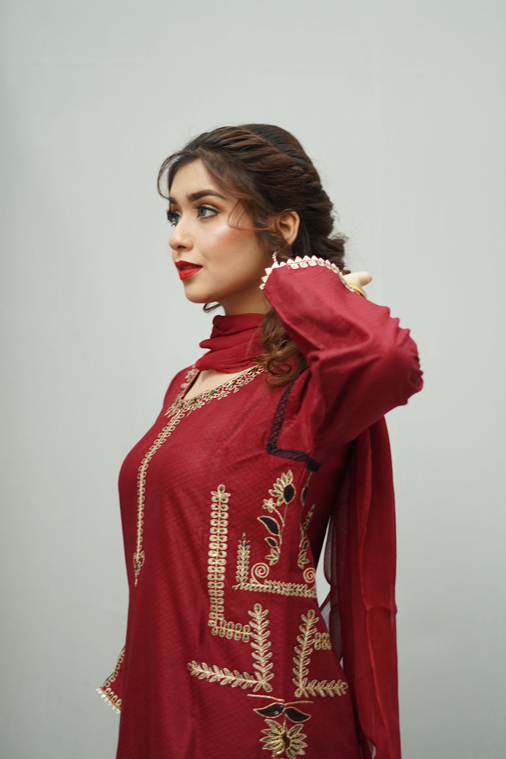 WINTER-  BEST SELLING - 3 PC - EMBROIDERED SUIT