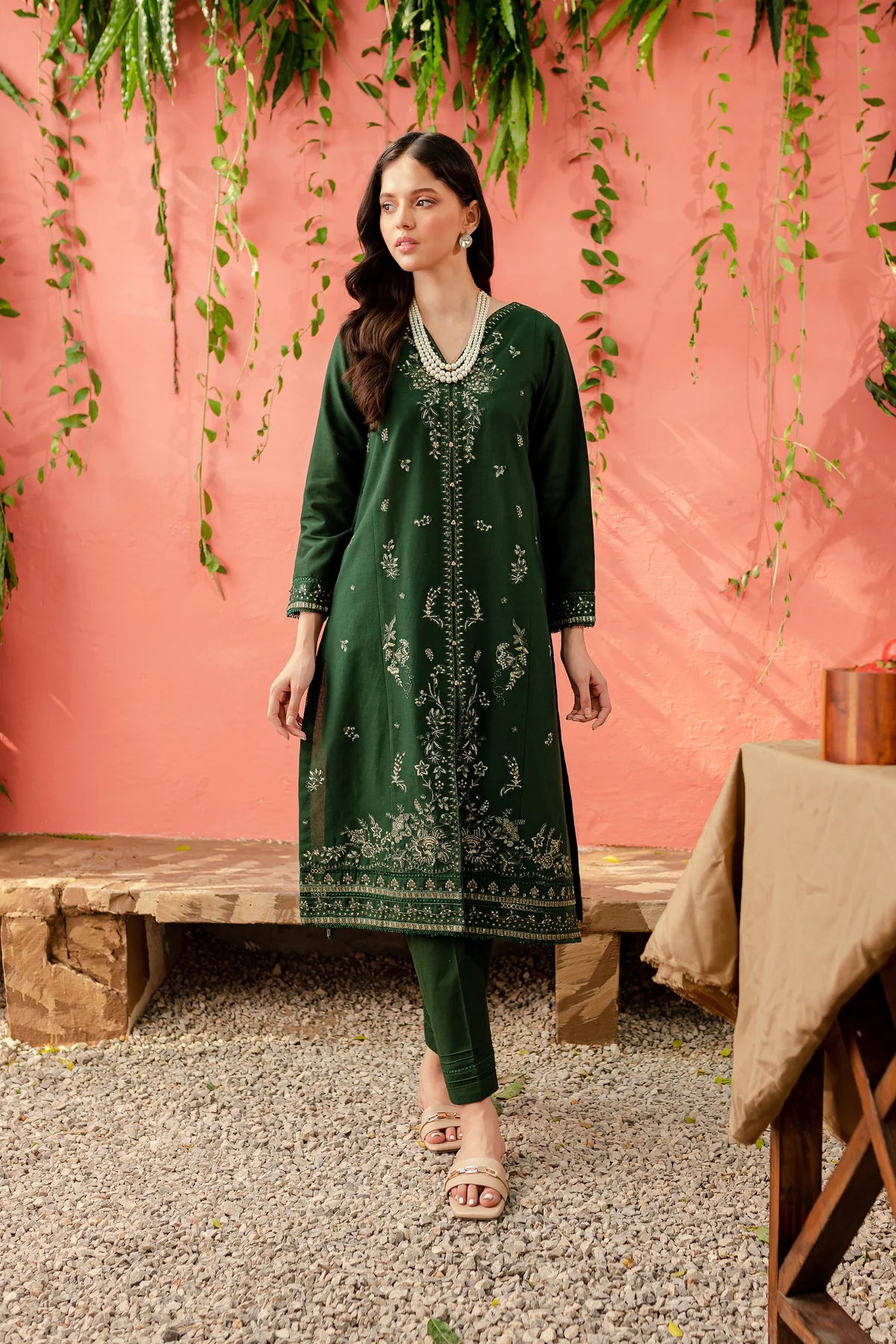 WINTER-  Best Selling - LIANA 2PC EMBROIDERED DRESS