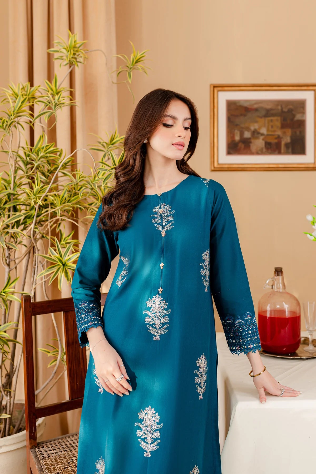 WINTER-  BEST SELLING - MELVIN - 2PC EMBROIDERED SUIT