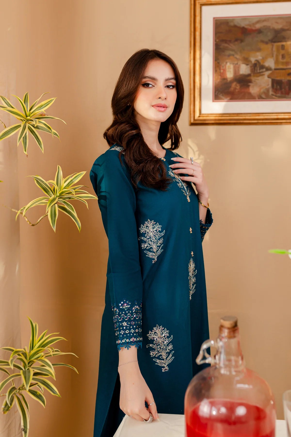 WINTER-  BEST SELLING - MELVIN - 2PC EMBROIDERED SUIT