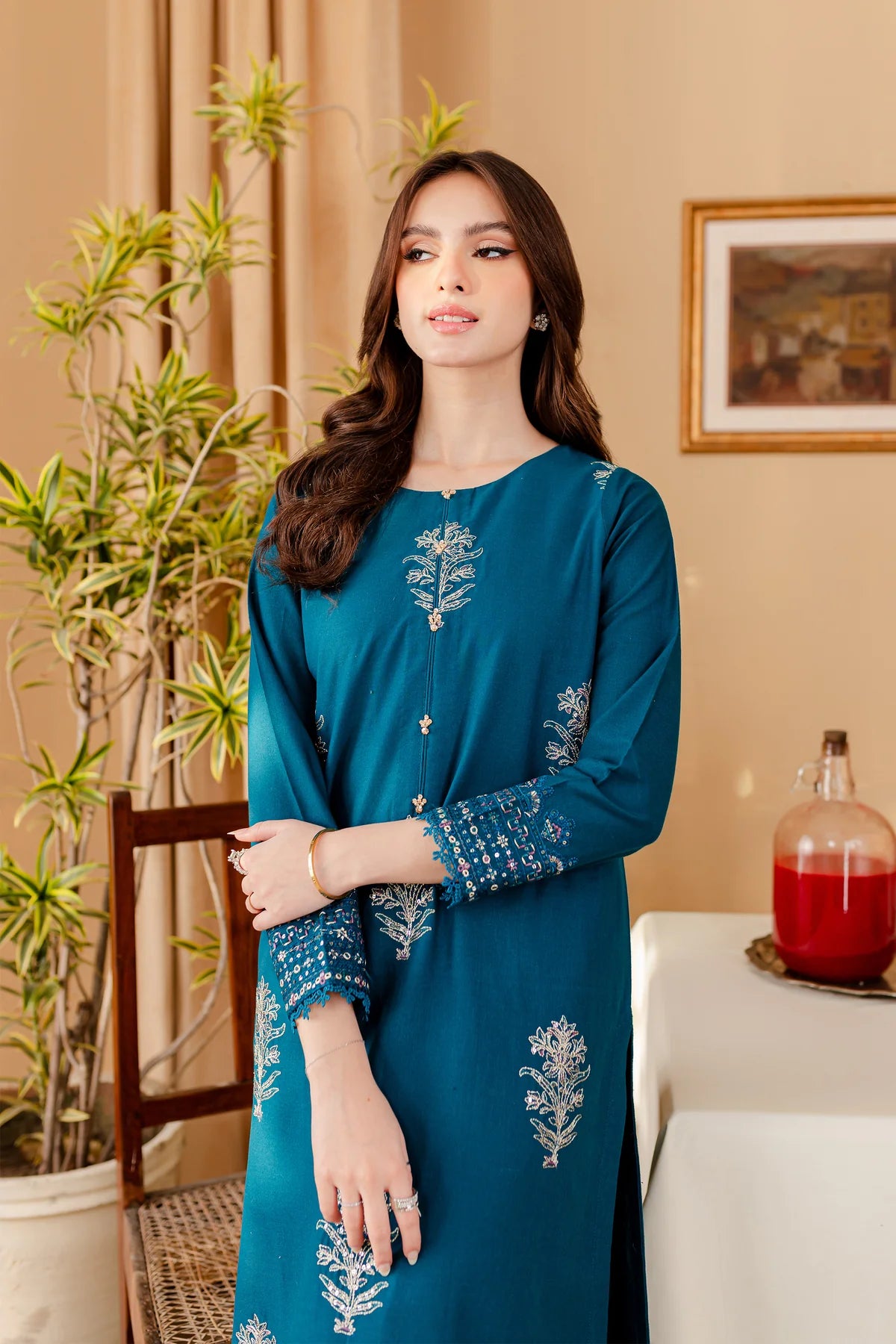 WINTER-  BEST SELLING - MELVIN - 2PC EMBROIDERED SUIT