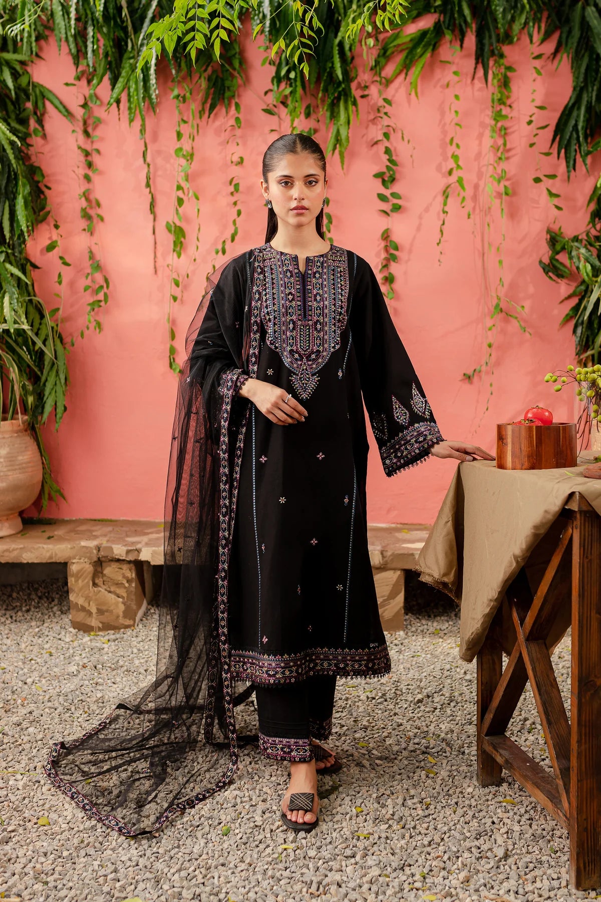 WINTER-  BEST SELLING - NOELLE - 3PC EMBROIDERED SUIT