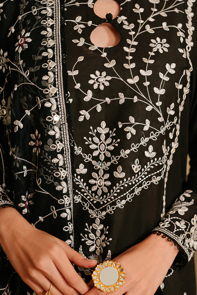 WINTER-  Best Selling - Noir Ornate 3Pc Embroidered Suit