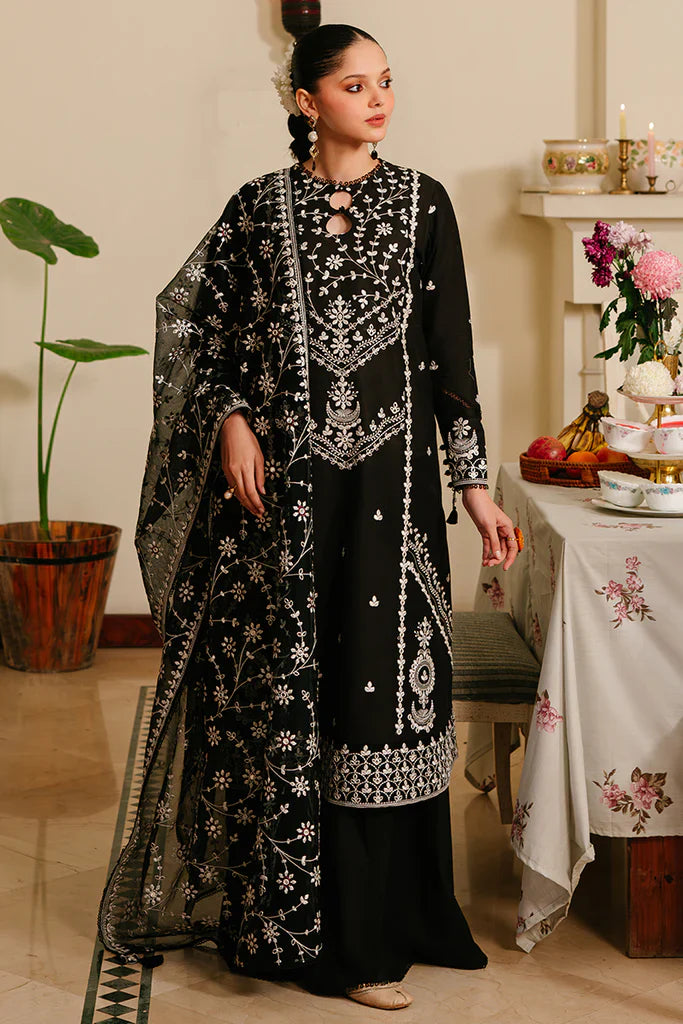 WINTER-  Best Selling - Noir Ornate 3Pc Embroidered Suit