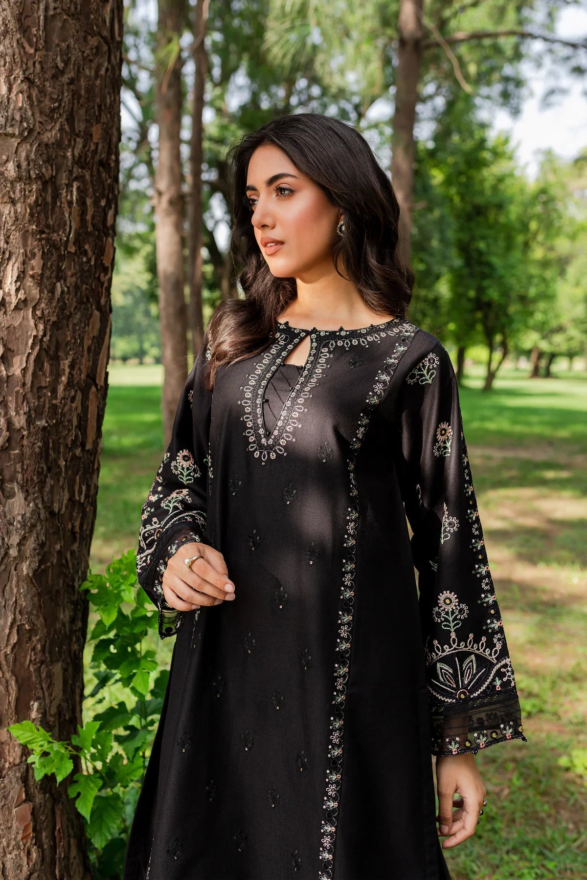 WINTER-  BEST SELLING - SMOKY - 2PC EMBROIDERED SUIT