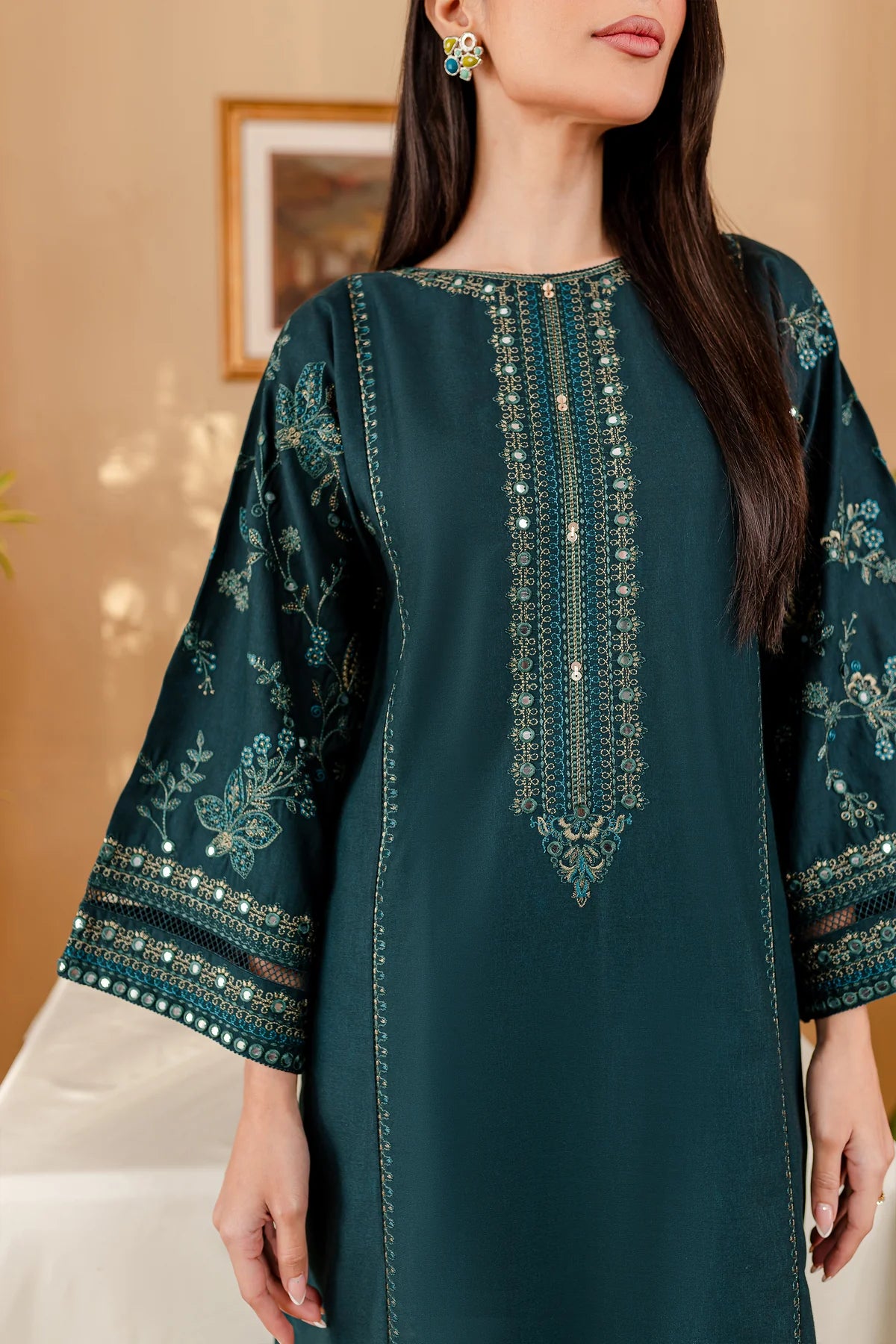 WINTER-  BEST SELLING - SVOY 2PC EMBROIDERED DRESS