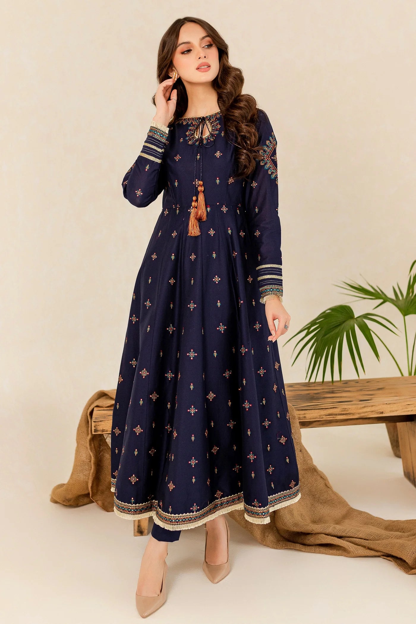 WINTER-  Best Selling - HREEM 2PC EMBROIDERED DRESS