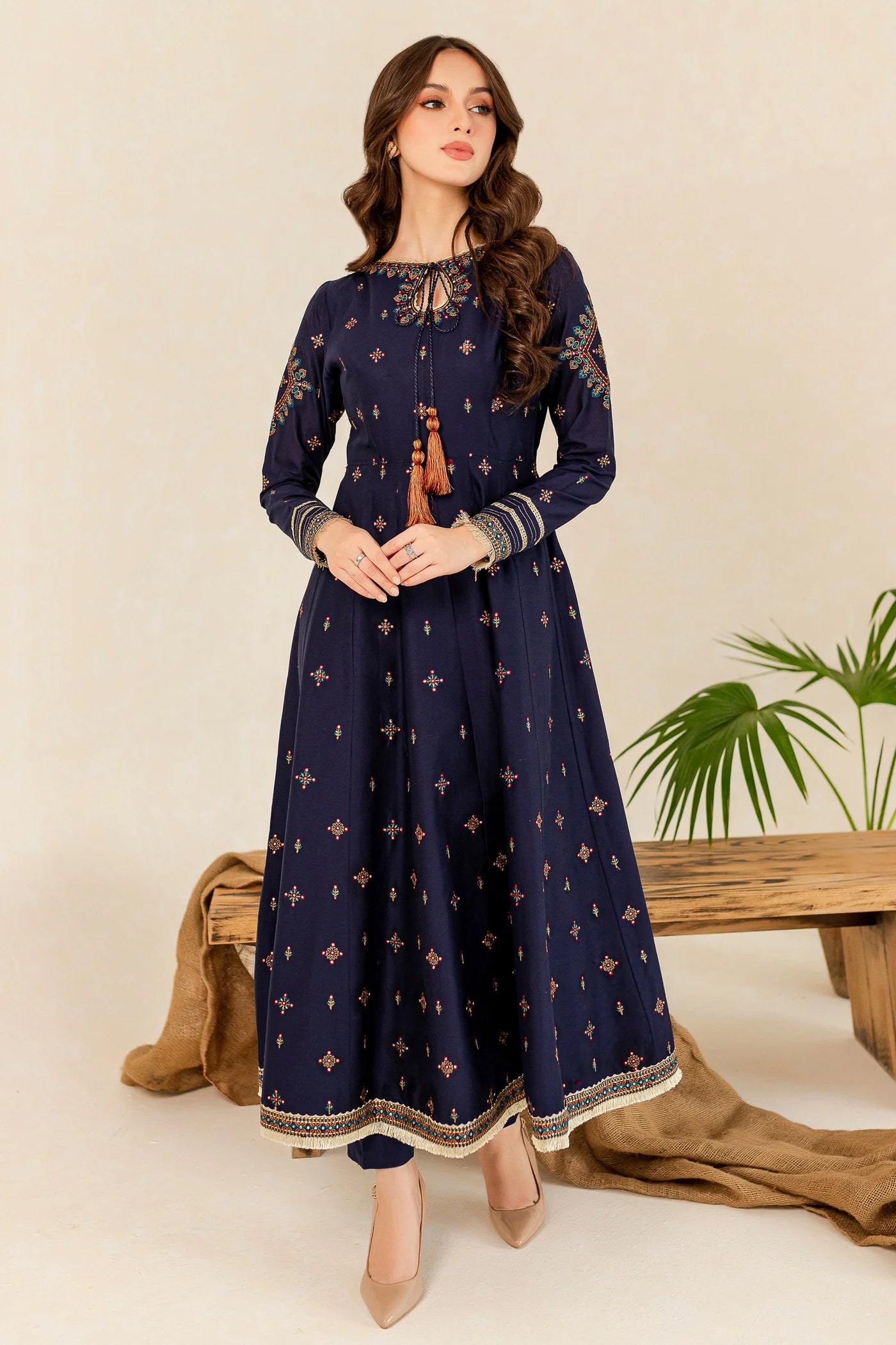 WINTER-  Best Selling - HREEM 2PC EMBROIDERED DRESS