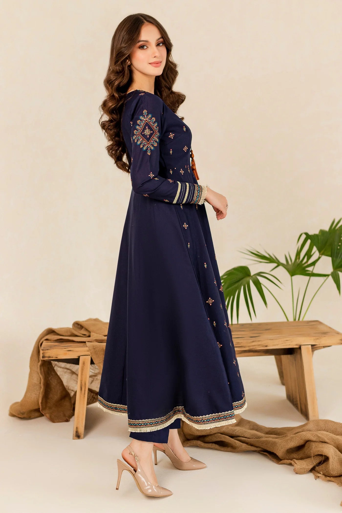 WINTER-  Best Selling - HREEM 2PC EMBROIDERED DRESS