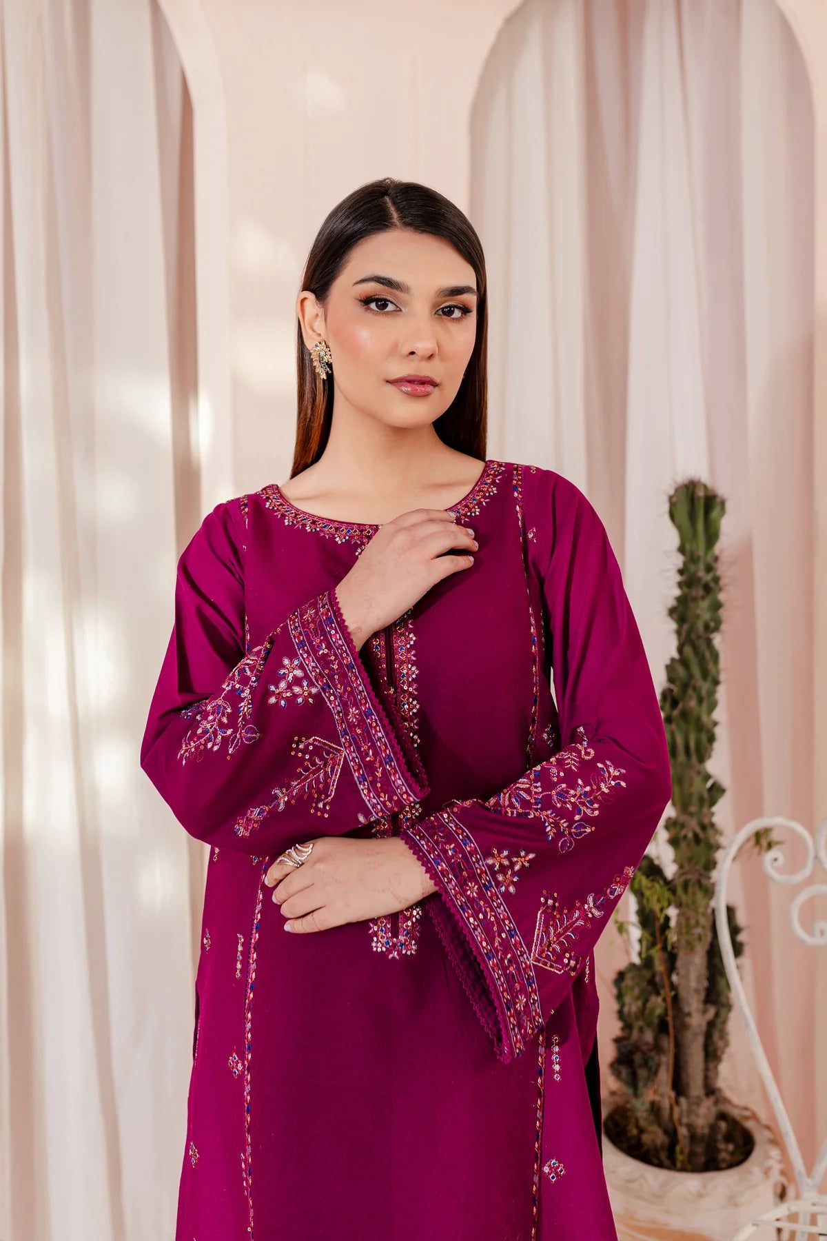 WINTER-  BEST SELLING - JOY 2PC EMBROIDERED DRESS