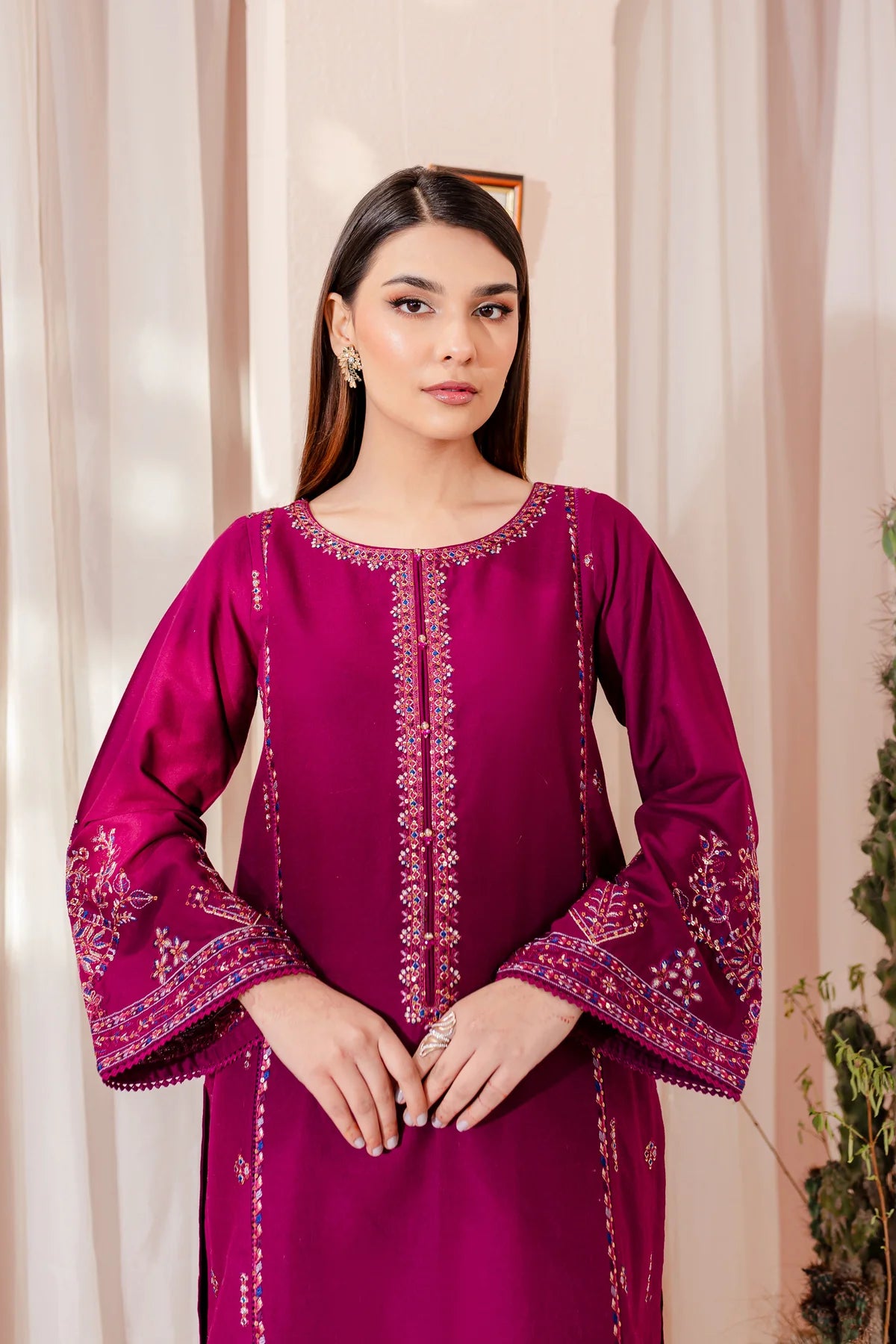 WINTER-  BEST SELLING - JOY 2PC EMBROIDERED DRESS