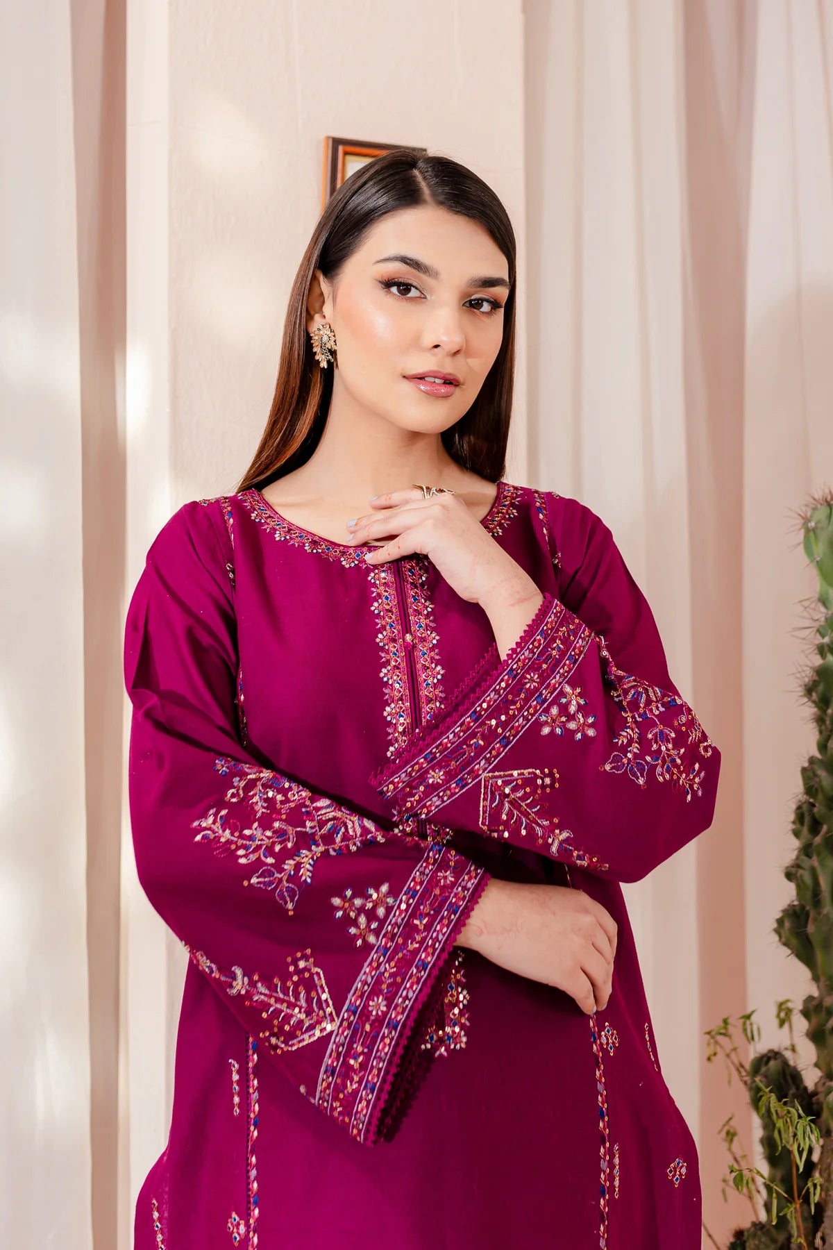 WINTER-  BEST SELLING - JOY 2PC EMBROIDERED DRESS