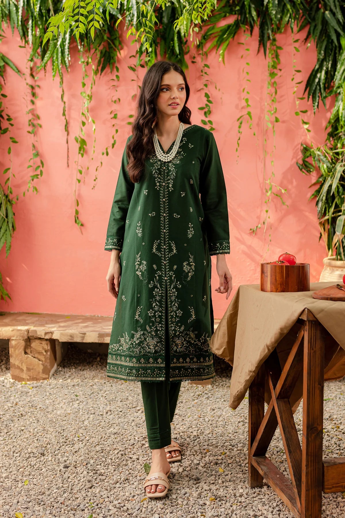 WINTER-  Best Selling - LIANA 2PC EMBROIDERED DRESS