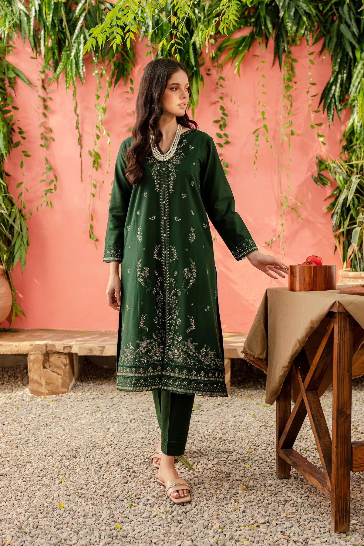 WINTER-  Best Selling - LIANA 2PC EMBROIDERED DRESS