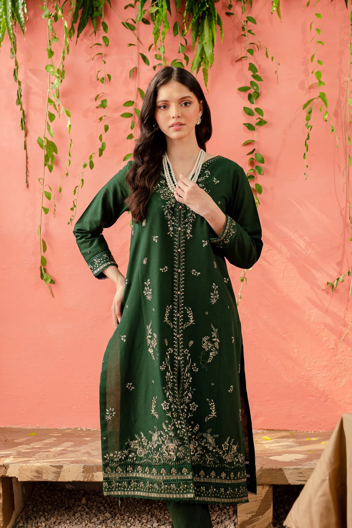 WINTER-  Best Selling - LIANA 2PC EMBROIDERED DRESS